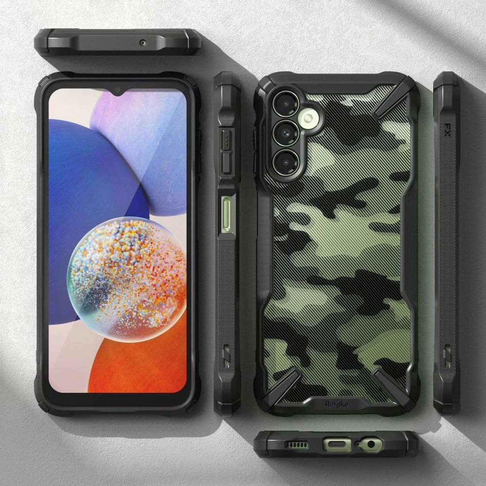 Etui Ringke Fusion-X Samsung Galaxy A14 5G Camo Black