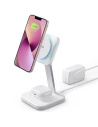 ESR Kabelloses Ladegerät HaloLock 2in1 Cryoboost Magnetic MagSafe Wireless Charger Arctic White