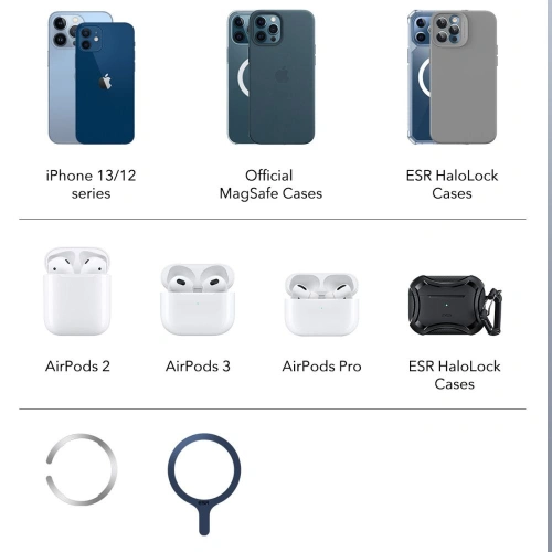 Kup Încărcător wireless ESR HaloLock 2in1 Cryoboost Magnetic MagSafe Wireless Charger Arctic White - ESR661 - {ean13} - Sklep Home Screen