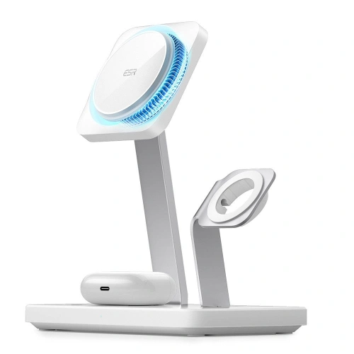 Kup Încărcător wireless ESR HaloLock 3in1 Cryoboost Magnetic MagSafe Wireless Charger Arctic White - ESR662 - {ean13} - Sklep Home Screen