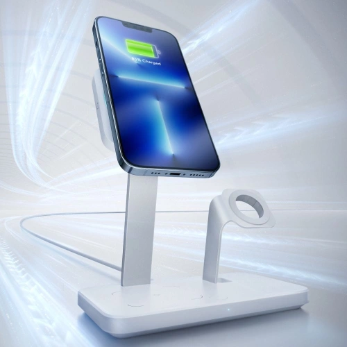 Kup Încărcător wireless ESR HaloLock 3in1 Cryoboost Magnetic MagSafe Wireless Charger Arctic White - ESR662 - {ean13} - Sklep Home Screen