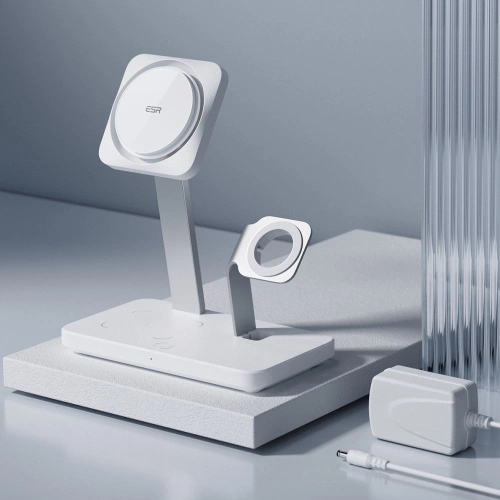 Kup Vezeték nélküli töltő ESR HaloLock 3in1 Cryoboost Magnetic MagSafe vezeték nélküli töltő Északi fehér - ESR662 - {ean13} - Sklep Home Screen