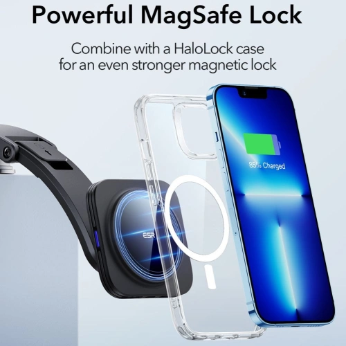 Kup Uchwyt auto cu încărcător wireless MagSafe ESR HaloLock Magnetic Dashboard Wireless Charger Black - ESR663 - {ean13} - Sklep Home Screen