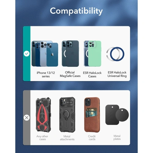 Kup Autós tartó vezeték nélküli MagSafe töltővel ESR HaloLock Magnetic Műszerfal Vezeték nélküli Töltő Fekete - ESR663 - {ean13} - Sklep Home Screen