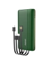 Powerbank Dudao K4Pro cu cabluri integrate 10000mAh afișaj LED verde