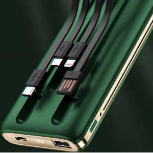 Kup Powerbank Dudao K4Pro z wbudowanymi kablami 10000mAh wyświetlacz LED zielony - DDA255 - {ean13} - Sklep Home Screen