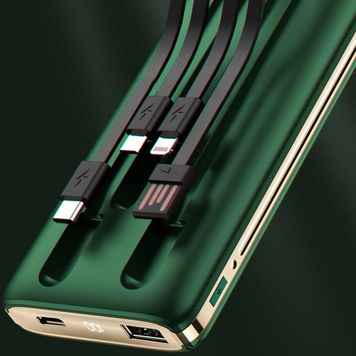 Kup Powerbank Dudao K4Pro cu cabluri integrate 10000mAh afișaj LED verde - DDA255 - {ean13} - Sklep Home Screen