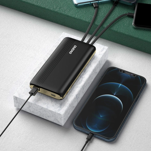 Buy Powerbank Dudao K4Pro with built-in cables 10000mAh LED display green - DDA255 - {ean13} - Home Screen Store Europe