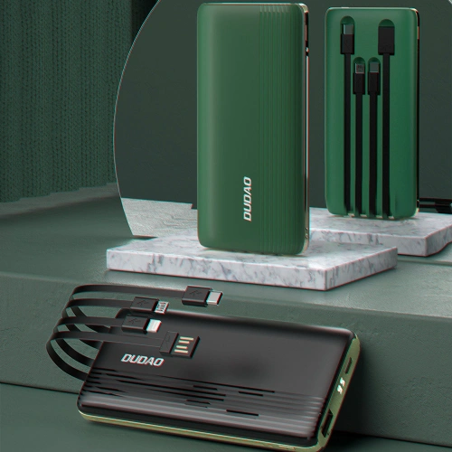 Kup Powerbank Dudao K4Pro cu cabluri integrate 10000mAh afișaj LED verde - DDA255 - {ean13} - Sklep Home Screen