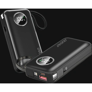 Kup Powerbank Dudao K15sW 10000mAh 1xUSB-A / 1xUSB-C 22.5W cu cablu încorporat 1xLightning / 1xUSB-C alb - DDA256 - {ean13} - Sklep Home Screen