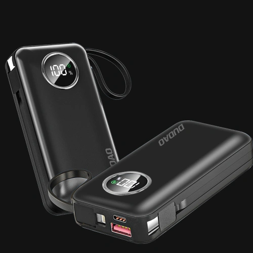 Kup Powerbank Dudao K15sB 10000mAh 1xUSB-A / 1xUSB-C 22.5W cu cablu încorporat 1xLightning / 1xUSB-C negru - DDA257 - {ean13} - Sklep Home Screen