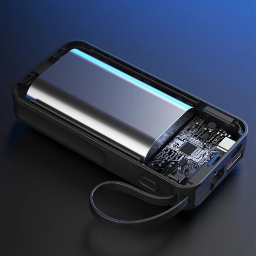 Kup Powerbank Dudao K15sB 10000mAh 1xUSB-A / 1xUSB-C 22.5W cu cablu încorporat 1xLightning / 1xUSB-C negru - DDA257 - {ean13} - Sklep Home Screen