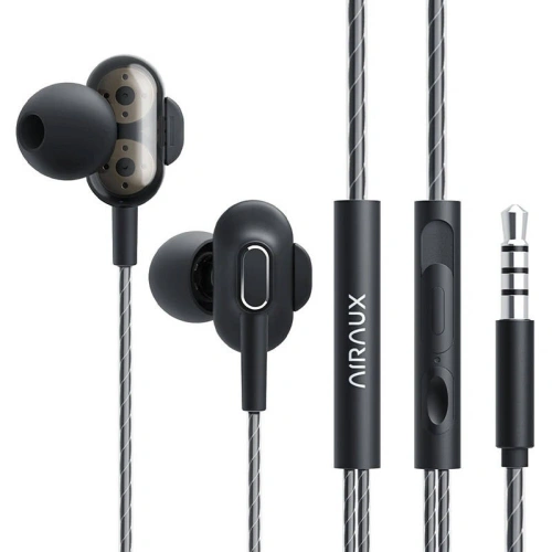 Kup Sluchátka do uší drátová Blitzwolf AirAux AA-HE4, jack 3.5mm, 1.2m (černé) - BLZ539 - {ean13} - Sklep Home Screen