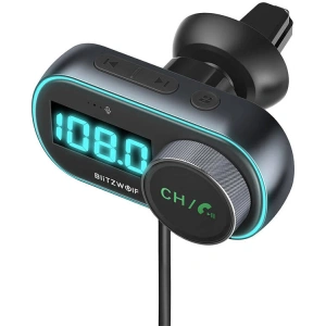 Kup Transmitter FM BlitzWolf BW-BC3, Bluetooth 5.0, 30W PD + 18W QC 3.0, RGB - BLZ541 - {ean13} - Sklep Home Screen
