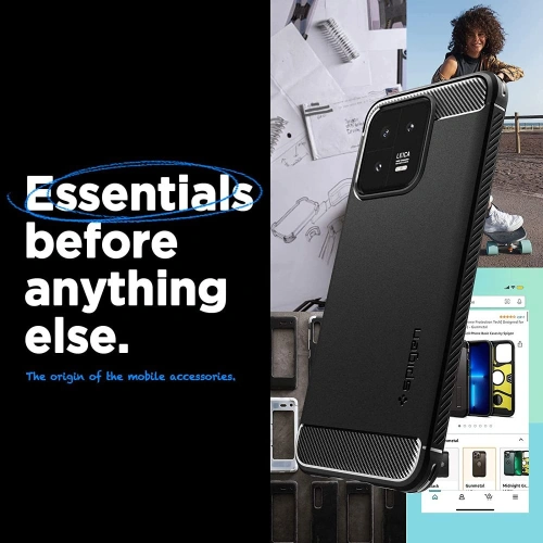 Kup Spigen Xiaomi Tasche Rugged Armor 13 Mattschwarz - SPN2795 - {ean13} - Sklep Home Screen