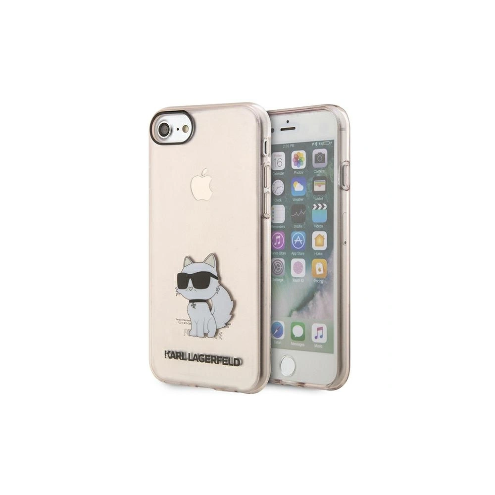 Etui Karl Lagerfeld KLHCI8HNCHTCP Apple iPhone SE 2022/SE 2020/8/7 różowy/pink hardcase Ikonik Choupette
