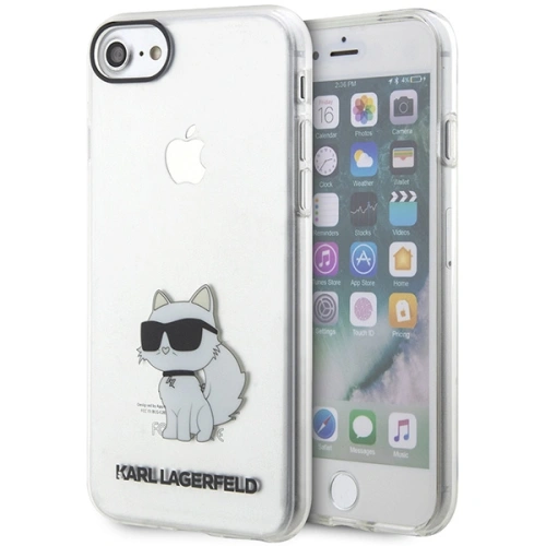 Kup Etui Karl Lagerfeld KLHCI8HNCHTCT Apple iPhone SE 2022/SE 2020/8/7 carcasă transparentă de tip hardcase Ikonik Choupette - KLD1520 - {ean13} - Sklep Home Screen