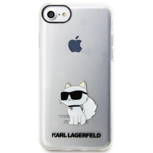 Kup Etui Karl Lagerfeld KLHCI8HNCHTCT Apple iPhone SE 2022/SE 2020/8/7 carcasă transparentă de tip hardcase Ikonik Choupette - KLD1520 - {ean13} - Sklep Home Screen