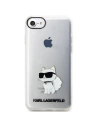 Kup Etui Karl Lagerfeld KLHCI8HNCHTCT Apple iPhone SE 2022/SE 2020/8/7 carcasă transparentă de tip hardcase Ikonik Choupette - KLD1520 - {ean13} - Sklep Home Screen