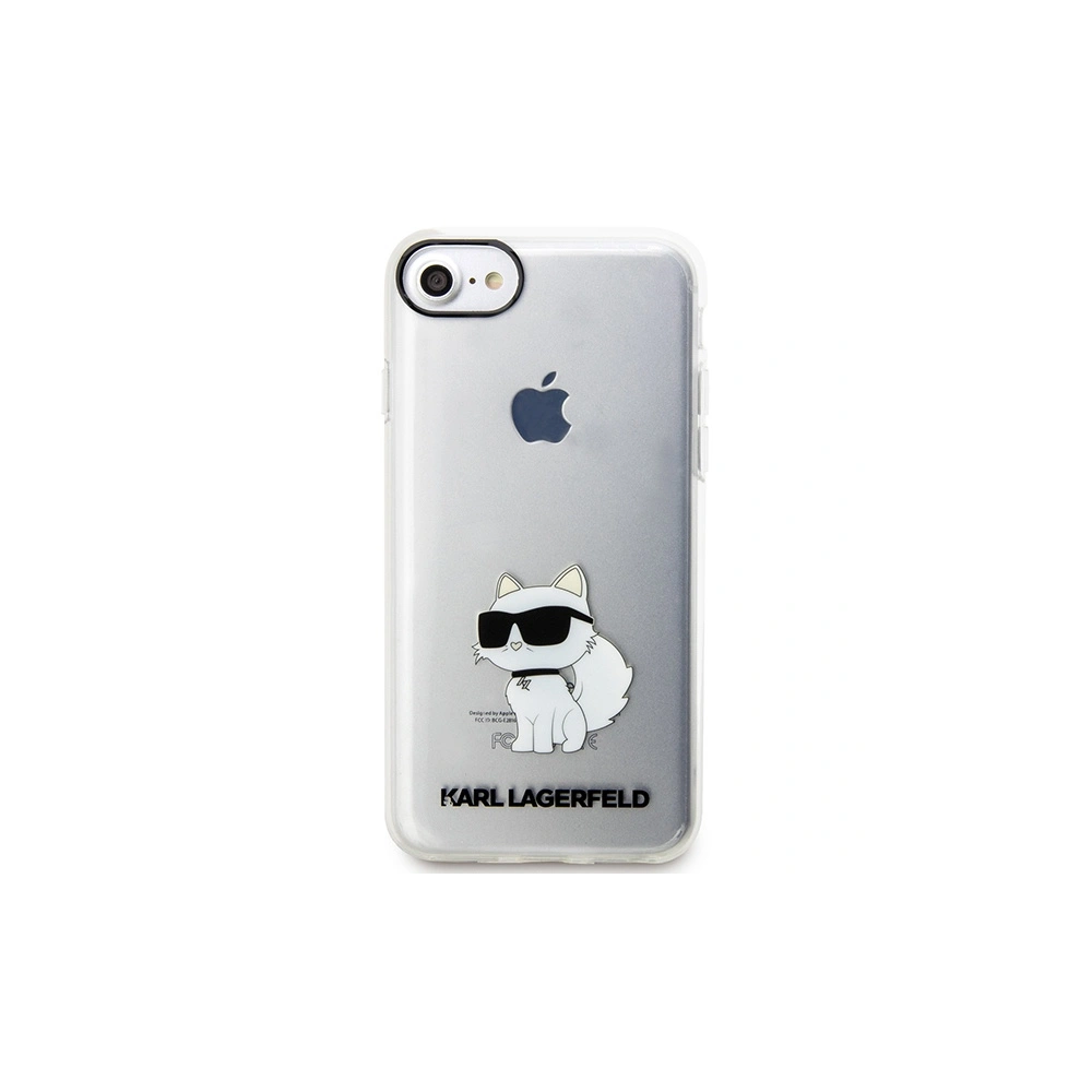 Etui Karl Lagerfeld KLHCI8HNCHTCT Apple iPhone SE 2022/SE 2020/8/7 transparent hardcase Ikonik Choupette