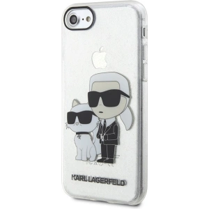 Kup Karl Lagerfeld Apple Case KLHCI8HNKCTGT iPhone SE 2022/SE 2020/8/7 transparentes Hartschalenetui Gliter Karl&Choupette - KLD1521 - {ean13} - Sklep Home Screen