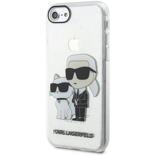 Buy Karl Lagerfeld KLHCI8HNKCTGT Apple iPhone SE 2022/SE 2020/8/7 transparent hardcase Gliter Karl&Choupette - KLD1521 - {ean13} - Home Screen Store Europe