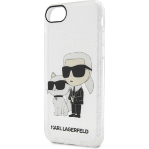Kup Karl Lagerfeld Apple Case KLHCI8HNKCTGT iPhone SE 2022/SE 2020/8/7 transparentes Hartschalenetui Gliter Karl&Choupette - KLD1521 - {ean13} - Sklep Home Screen