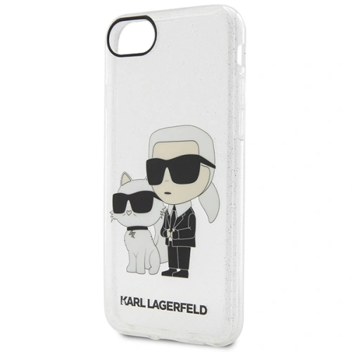 Buy Karl Lagerfeld KLHCI8HNKCTGT Apple iPhone SE 2022/SE 2020/8/7 transparent hardcase Gliter Karl&Choupette - KLD1521 - {ean13} - Home Screen Store Europe