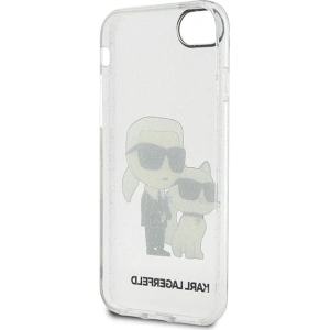 Kup Karl Lagerfeld Apple Case KLHCI8HNKCTGT iPhone SE 2022/SE 2020/8/7 transparentes Hartschalenetui Gliter Karl&Choupette - KLD1521 - {ean13} - Sklep Home Screen