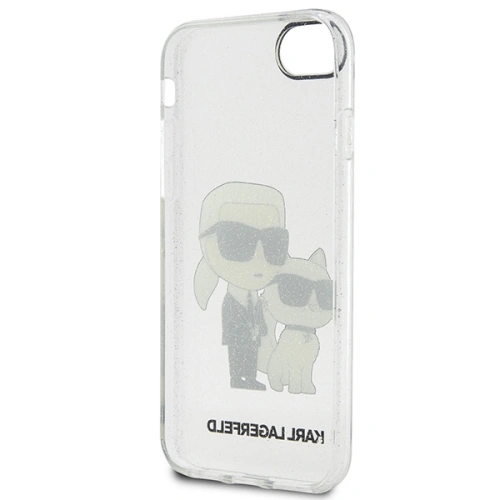 Buy Karl Lagerfeld KLHCI8HNKCTGT Apple iPhone SE 2022/SE 2020/8/7 transparent hardcase Gliter Karl&Choupette - KLD1521 - {ean13} - Home Screen Store Europe