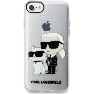 Kup Karl Lagerfeld Apple Case KLHCI8HNKCTGT iPhone SE 2022/SE 2020/8/7 transparentes Hartschalenetui Gliter Karl&Choupette - KLD1521 - {ean13} - Sklep Home Screen