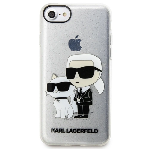 Buy Karl Lagerfeld KLHCI8HNKCTGT Apple iPhone SE 2022/SE 2020/8/7 transparent hardcase Gliter Karl&Choupette - KLD1521 - {ean13} - Home Screen Store Europe