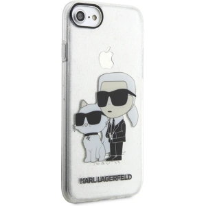 Kup Karl Lagerfeld Apple Case KLHCI8HNKCTGT iPhone SE 2022/SE 2020/8/7 transparentes Hartschalenetui Gliter Karl&Choupette - KLD1521 - {ean13} - Sklep Home Screen