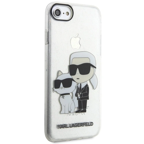 Buy Karl Lagerfeld KLHCI8HNKCTGT Apple iPhone SE 2022/SE 2020/8/7 transparent hardcase Gliter Karl&Choupette - KLD1521 - {ean13} - Home Screen Store Europe