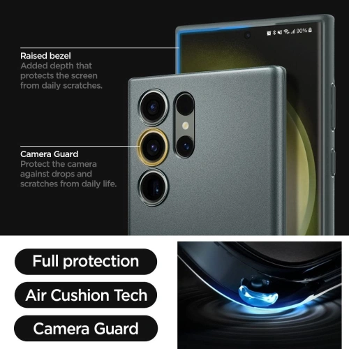 Kup Etui Spigen Thin Fit Samsung Galaxy S23 Ultra Abyss Green - SPN2801 - {ean13} - Sklep Home Screen