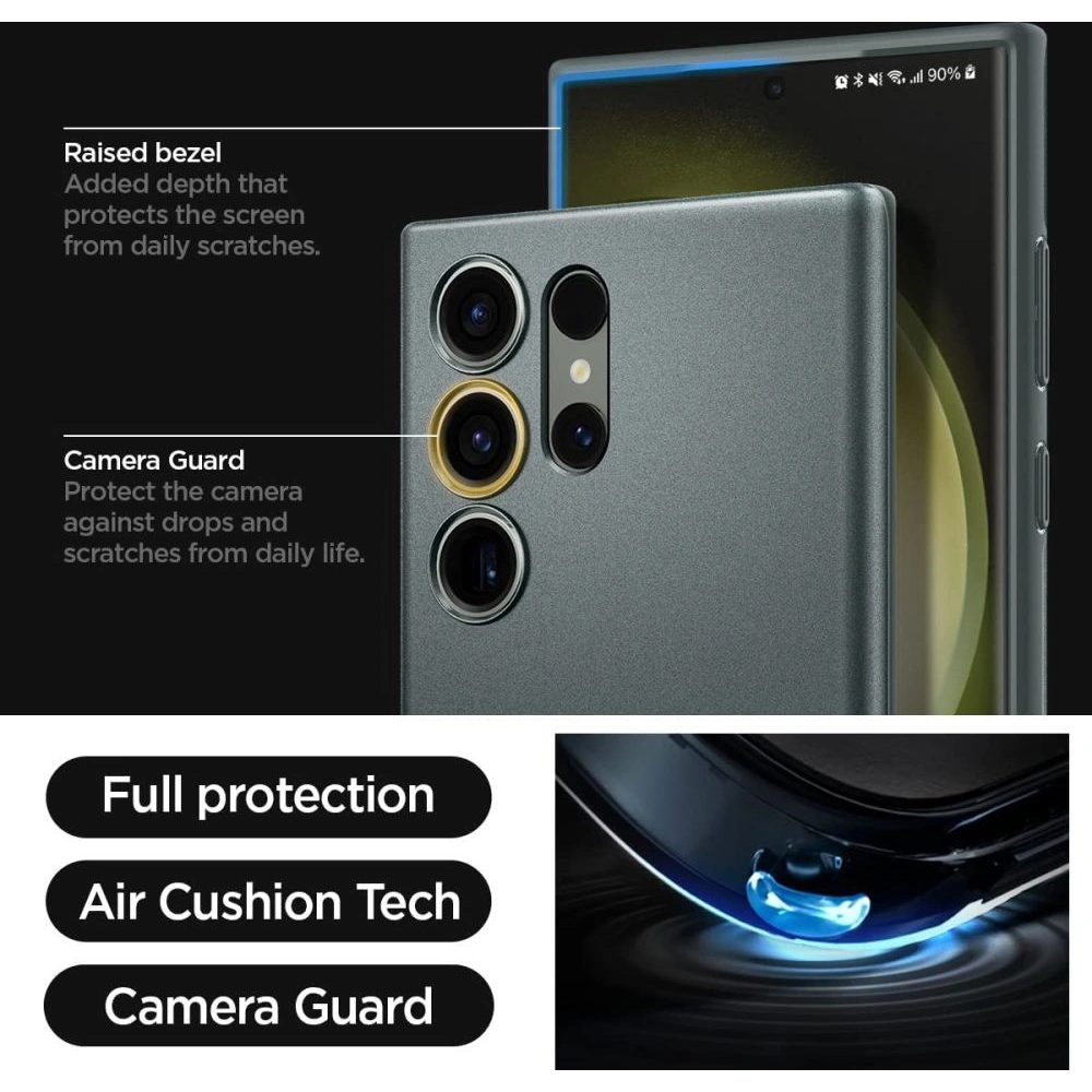 Etui Spigen Thin Fit Samsung Galaxy S23 Ultra Abyss Green