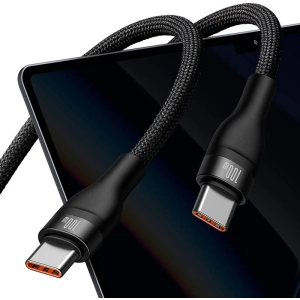 Kábel Baseus Flash Series 2in1 USB-C/USB-C 100W 1.5m (fekete)