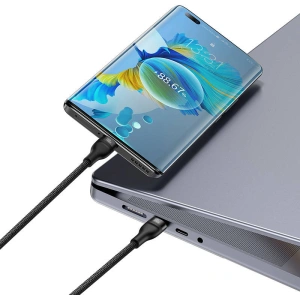 Kábel Baseus Flash Series 2in1 USB-C/USB-C 100W 1.5m (fekete)