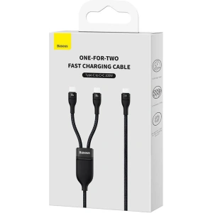 Kabel Baseus Flash Series 2in1 USB-C/USB-C 100W 1.5m (černý)