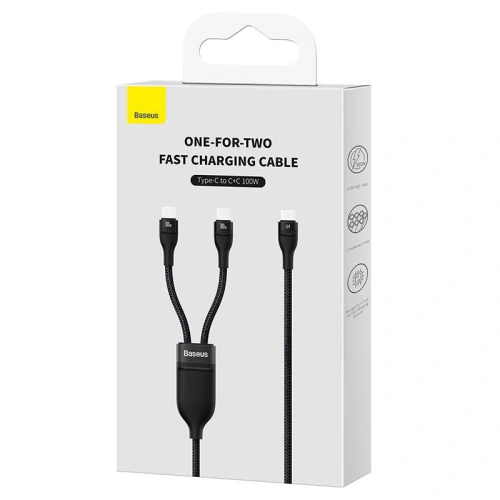 Kup Kábel Baseus Flash Series 2in1 USB-C/USB-C 100W 1.5m (fekete) - BSU3985 - {ean13} - Sklep Home Screen
