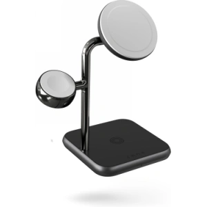 Kup Ładowarka bezprzewodowa ZENS Aluminium 4w1 MagSafe + Apple Watch + USB-C (black) - ZENS10 - {ean13} - Sklep Home Screen