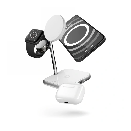 Kup Încărcător wireless ZENS Aluminium 4w1 MagSafe + Apple Watch + USB-C (alb) - ZENS11 - {ean13} - Sklep Home Screen