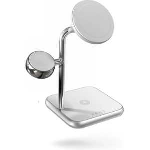 Kup Ładowarka bezprzewodowa ZENS Aluminium 4w1 MagSafe + Apple Watch + USB-C (white) - ZENS11 - {ean13} - Sklep Home Screen