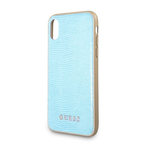 Kup Etui Guess GUHCPXPYLBL Apple iPhone XS/X albastru/python - GUE2430 - {ean13} - Sklep Home Screen