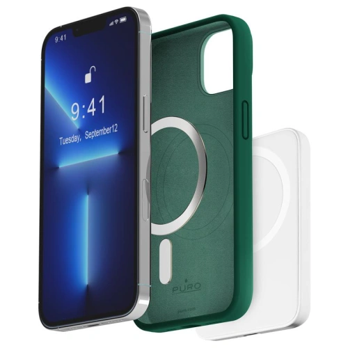 Kup Etui PURO ICON MAG MagSafe Apple iPhone 14/13 (Dark green) - PUR641 - {ean13} - Sklep Home Screen
