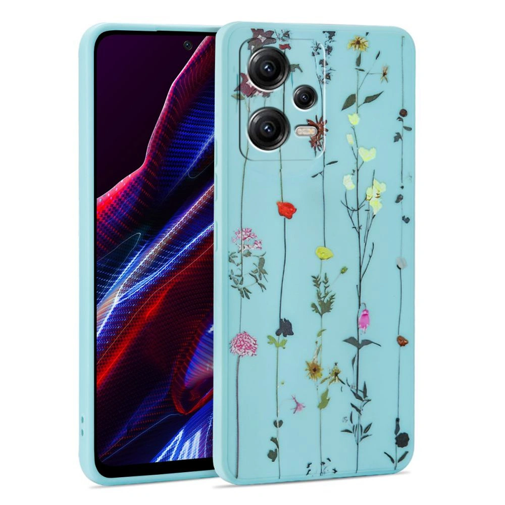 Etui Tech-Protect Mood Redmi Note 12/POCO X5 5G Garden Blue