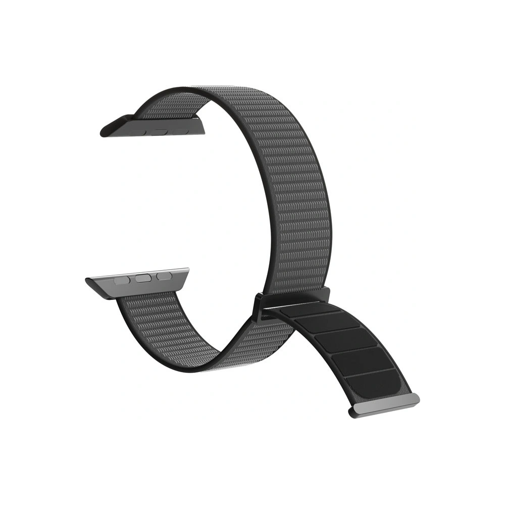 Pasek PURO Nylon Sport Apple Watch 4/5/6/7/SE/8/9/10 40/41/42mm (Czarny)