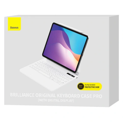 Kup Baseus Apple Tasche Brilliance PRO Keyboard iPad 10.9 2022 (10. Generation) (weiß) - BSU3990 - {ean13} - Sklep Home Screen