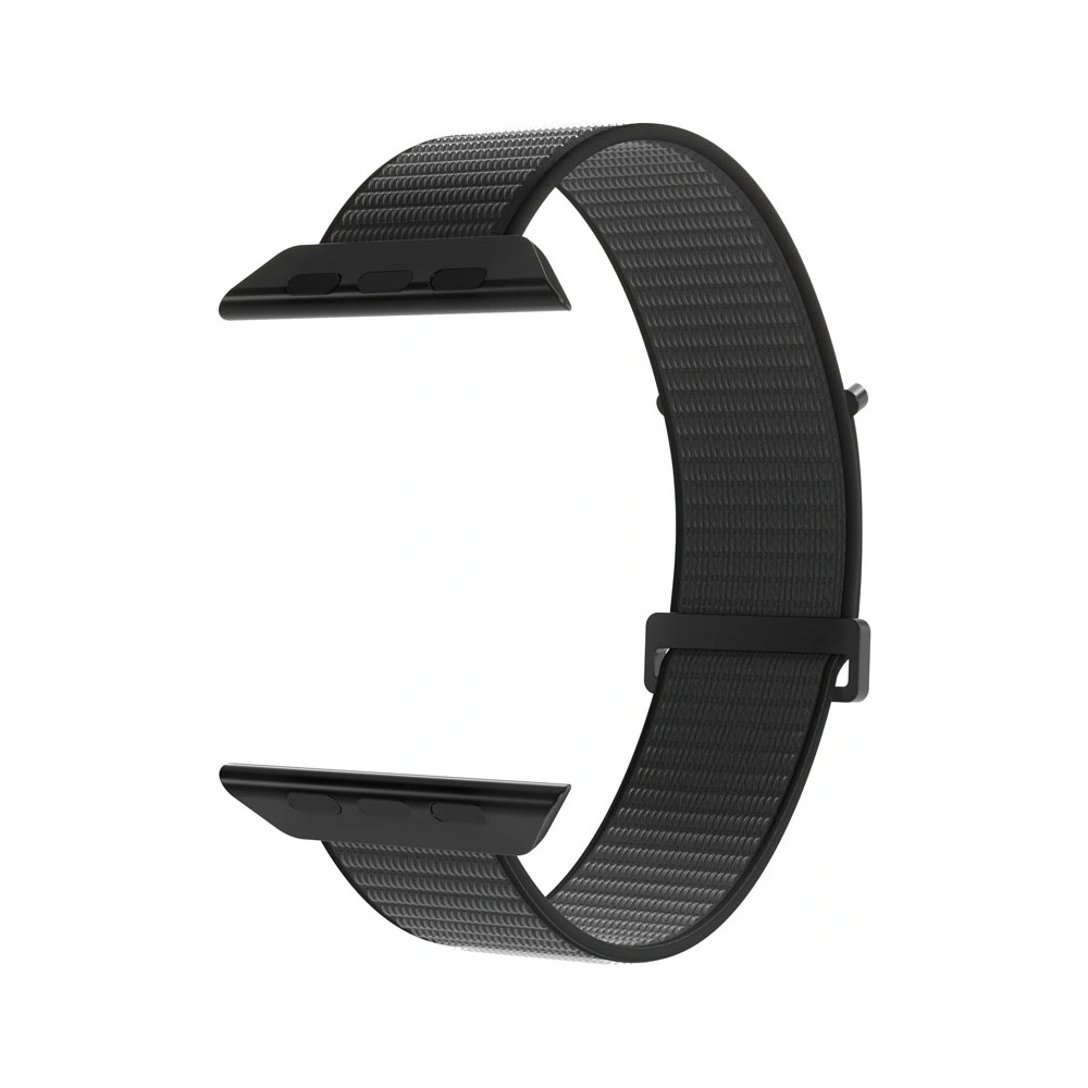 Pasek PURO Nylon Sport Apple Watch 4/5/6/7/SE/8/9/Ultra 44/45/49mm (Czarny)