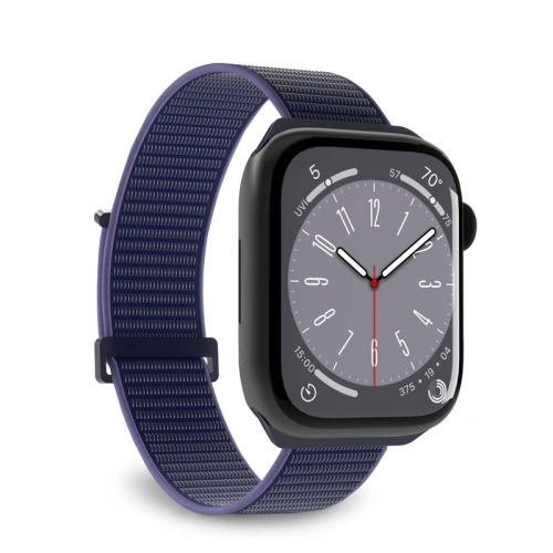 Buy PURO Nylon Sport Strap Apple Watch 4/5/6/7/SE/8/9/Ultra 44/45/49mm (Navy Blue) - PUR647 - {ean13} - Home Screen Store Europe
